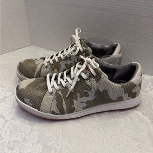 Straight Down Field V2 20104 Mens 12 Gray‎ Camo Mesh Spikeless Golf Shoes Used